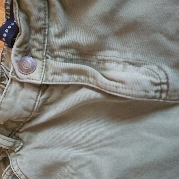 Aeropostale khaki wide leg high waisted carpenter cargo pants size XS - Picture 8 of 9